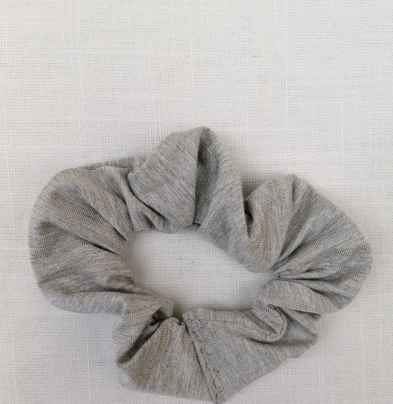 All the colours Scrunchie Light Grey Marl Bamboo Scrunchie