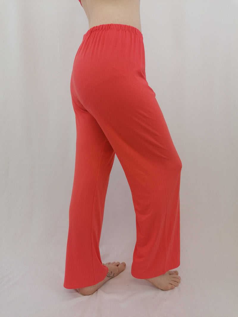 Lady Chinese Retro Bamboo Print Wide Leg Pants Tassel Loose Casual Thin  Trousers | eBay