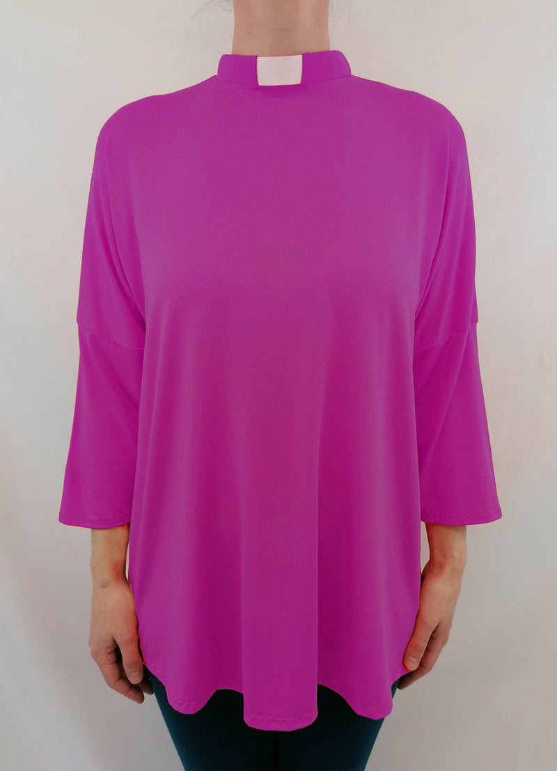 Lotties Eco Baptism & Communion Dresses Bishops Roman Purple Womens Bamboo Clerical A-line Top
