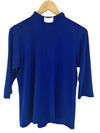 Lotties Eco Baptism & Communion Dresses Royal Blue Womens Bamboo Clerical Sleeved Top