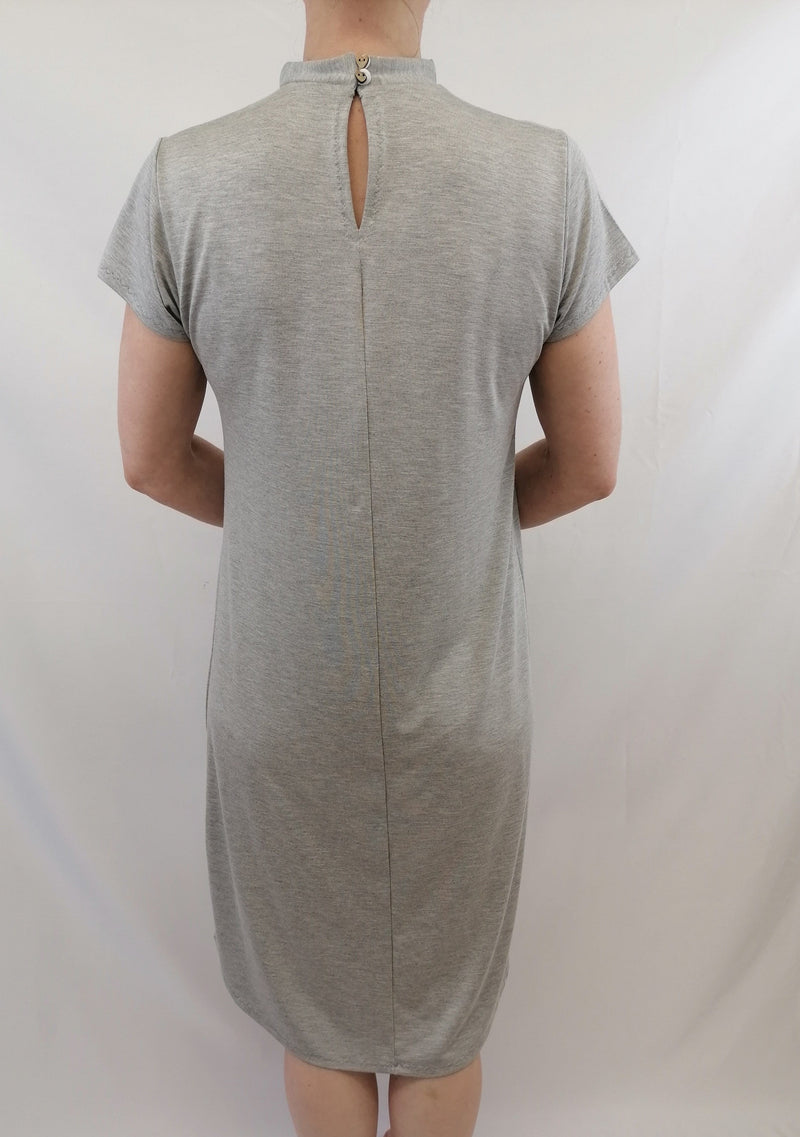 Lotties Eco Dress Lt Grey Marl / With side pockets 1 pair (+£15.00) Womens Bamboo Clerical Dress