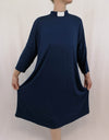 Lotties Eco dress Navy / Standard No pockets Clerical A-line Dress