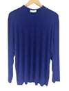 Lotties Eco Men's T-shirt Royal Blue Mens Bamboo Clerical Long Sleeve T-shirt