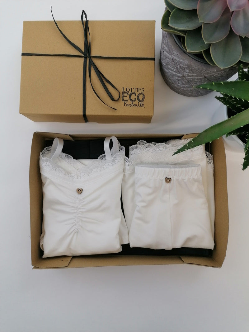 Lotties Eco Pajamas Womens Bamboo Giftbox Sleepset