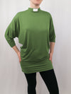 Lotties Eco Sleeved Top Green Clerical Winter Tunic