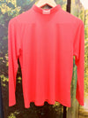Lotties Eco Sleeved Top Hot Coral Sleeved Clerical Top