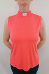 Lotties Eco Top Hot Coral Womens Bamboo Clerical Sleeveless Top