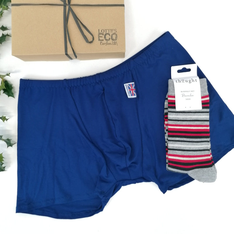 Lotties Eco Underwear Giftbox Men's Bamboo Boxer Socks