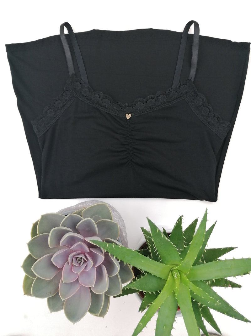 Made in Our Workshop Top Black Bamboo Cami Top