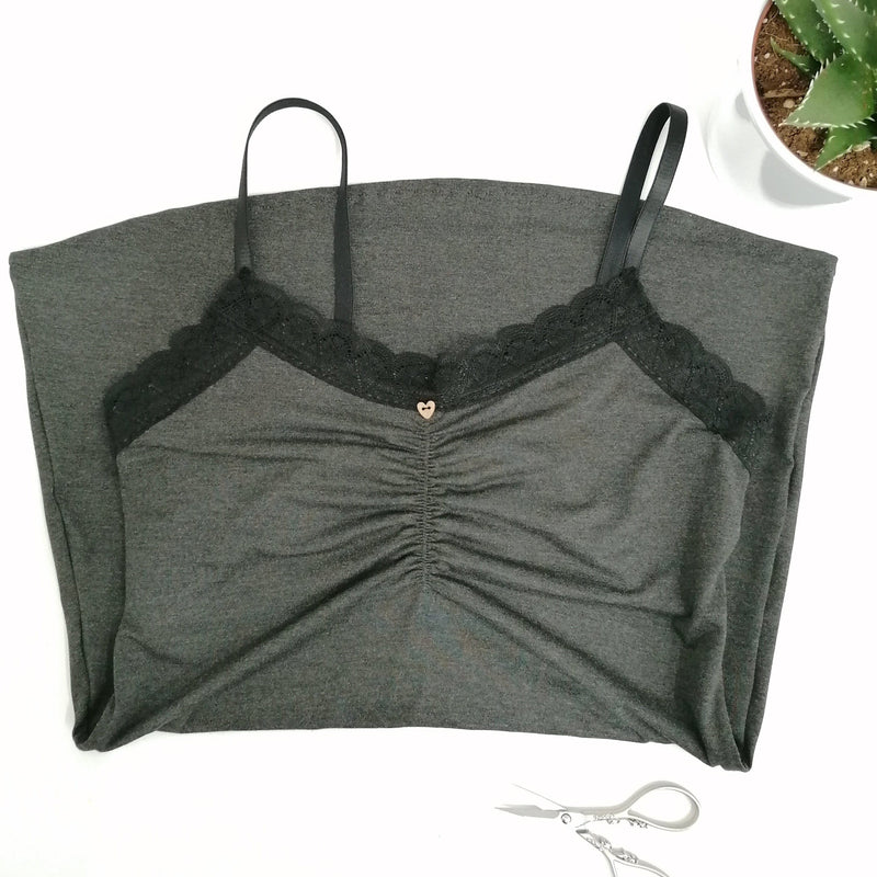 Made in Our Workshop Top Charcoal Bamboo Cami Top