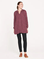 Thought Shirts & Tops 12 Thought Floran Lenzing™ EcoVero™ Tunic Dress - Aubergine Red