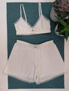 Women's Bamboo Sleepwear Pajamas X-Small (6-8) / Standard - Nightshort Bridal Giftbox Set